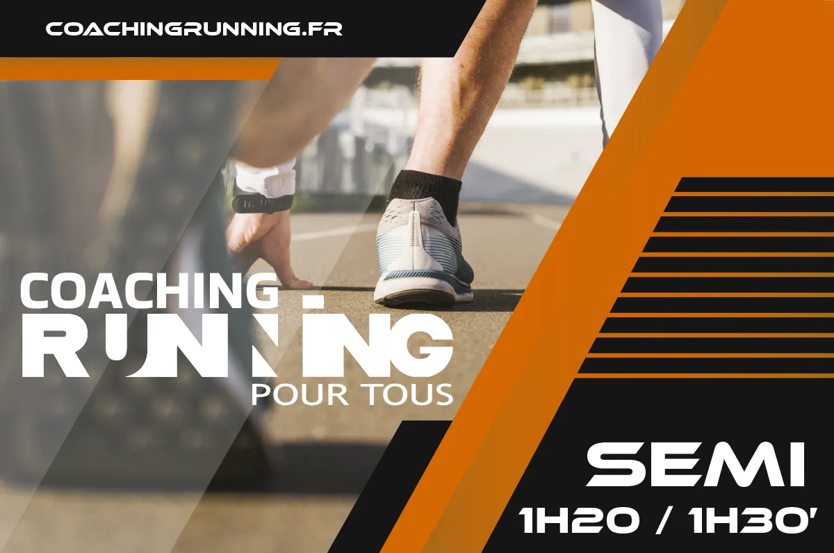Plan d’entraînement Semi-Marathon – Objectif 1h20 à 1h30 (PDF)