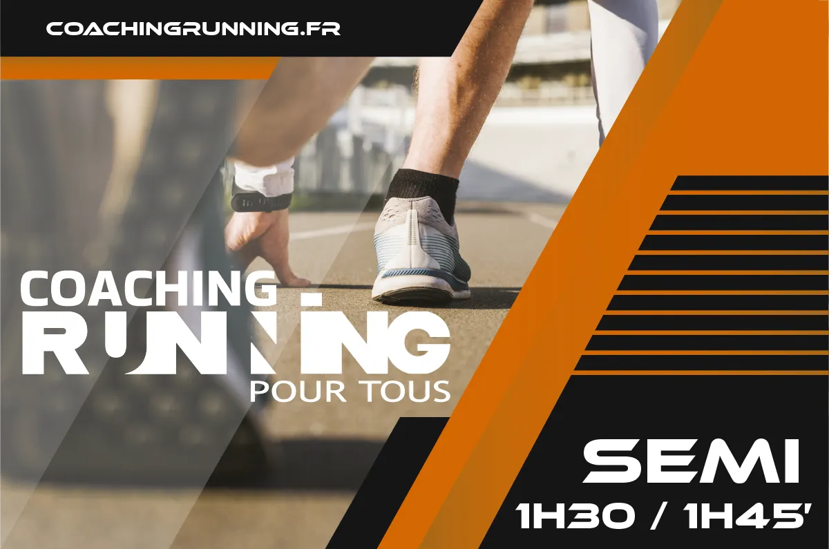Plan d’entraînement Semi-Marathon – Objectif 1h30 à 1h45 (PDF)