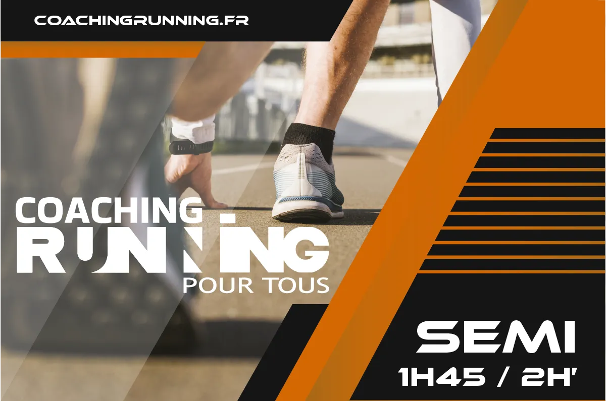 Plan d’entraînement Semi-Marathon – Objectif 1h45 à 2h (PDF)
