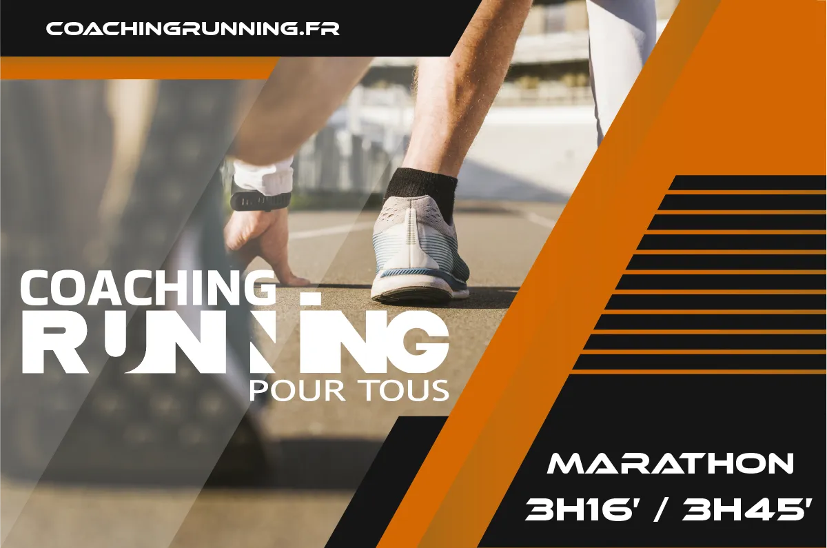 Plan d’entraînement Marathon – Objectif 3h16 à 3h45 (PDF)